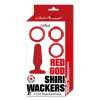 CatPunch RED GOD SHIRI WACKERS 3CockRING ＆ AnalPlug KIT