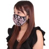 女性用 薔薇刺繍レースメッシュマスク ピンク(X0150PI)